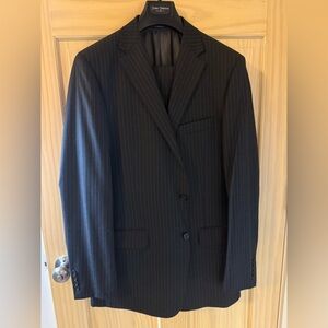 Dark Grey Pinstripe Men's Suit